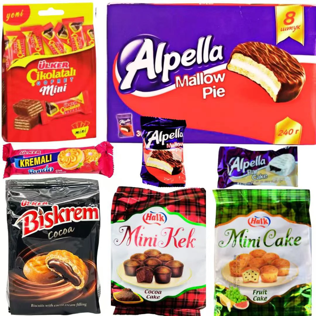 ULKER/优客albenni夹心威化饼干巧克力饼干营养零食拍1发6袋