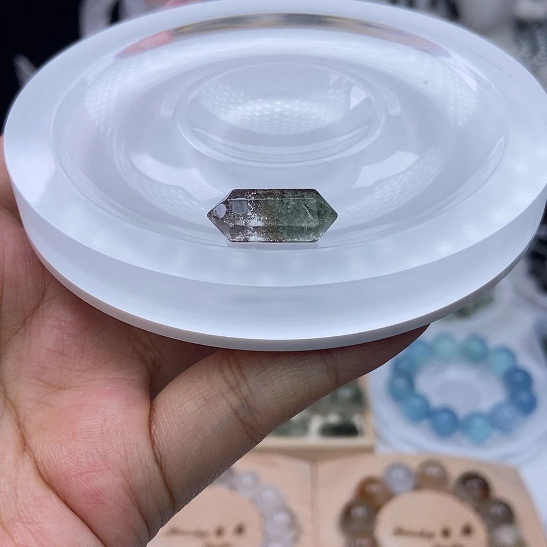 清***墨未镶嵌水晶手链定制打孔不退换