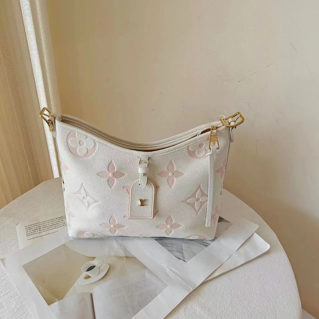 99新 LouisVuitton/路易威登 LV carry all小号草莓牛奶包/优品