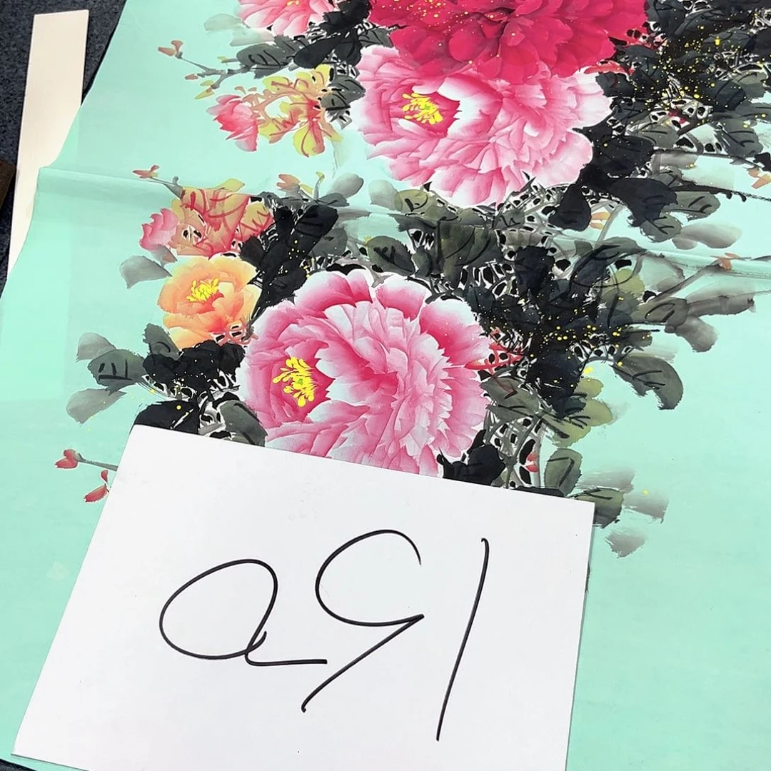 国画国画老师手绘作品