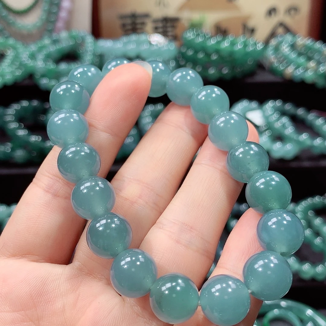 翡翠未镶嵌手链卡11.8