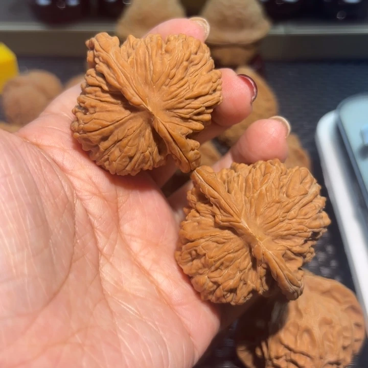 文玩核桃吊坠44全品平谷楼一对