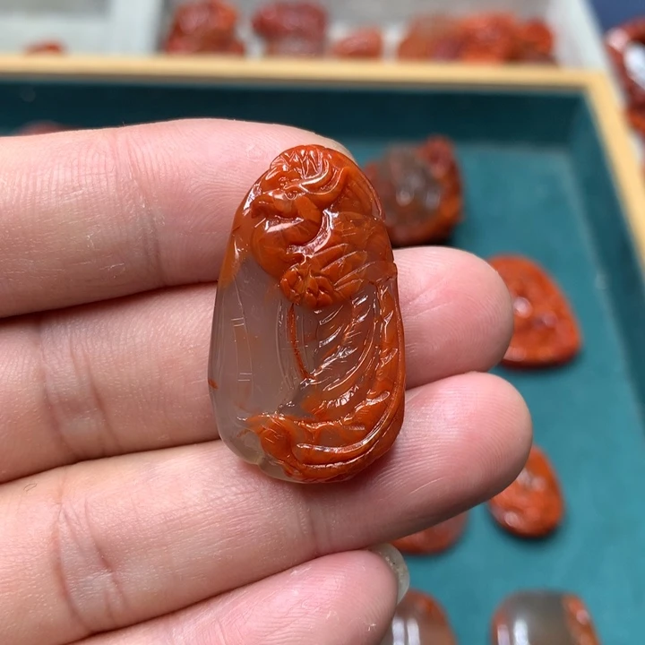 吊坠(不含链)未镶嵌南红玛瑙