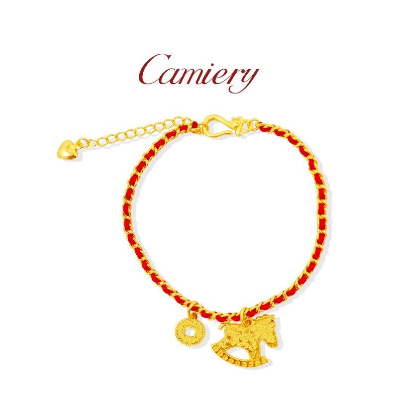 CAMIERY/卡美瑞新中式轻奢碎碎冰木马手链XDW