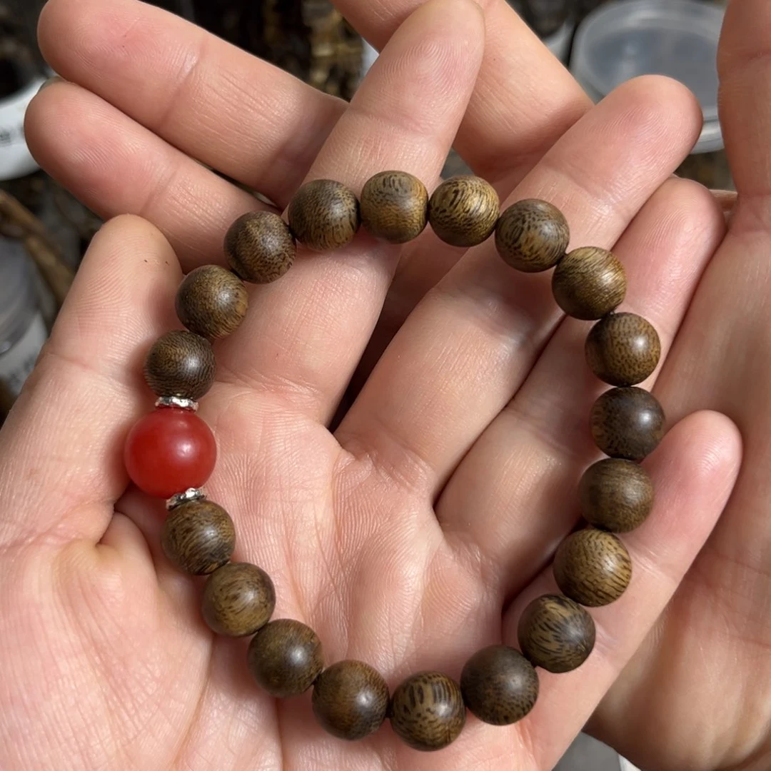 沉香手串奇楠九九沉1.0单圈