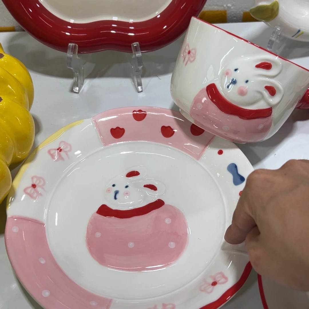 摆件高温陶瓷釉下彩正品！