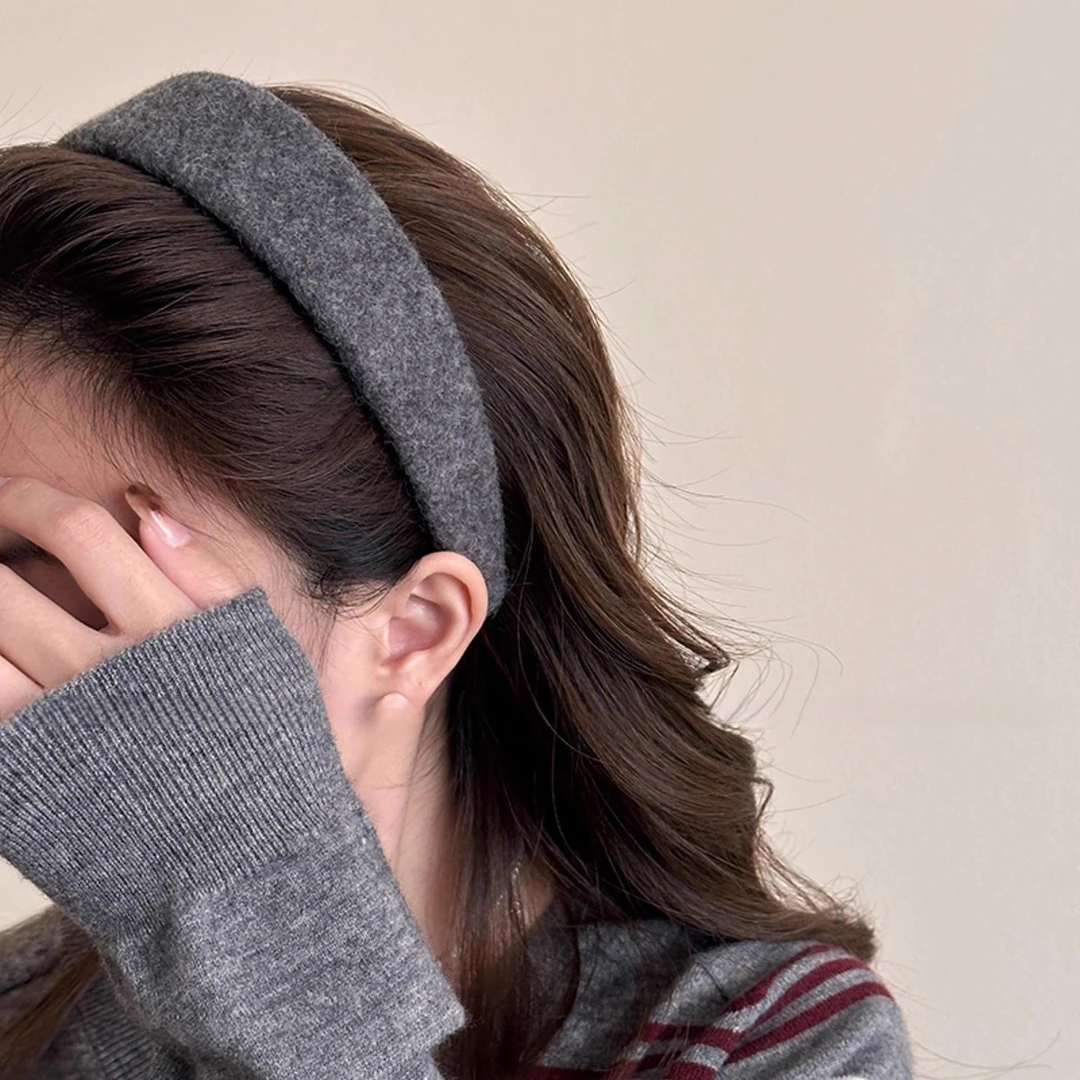 复古港风秋冬原创设计气质休闲风发箍宽边头箍百搭饰品法式发捆