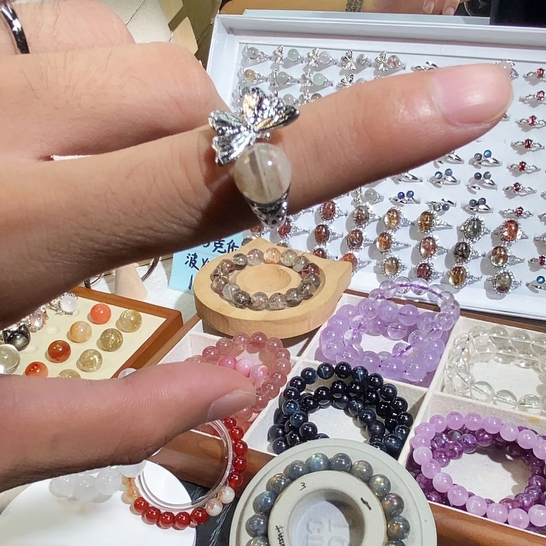 未镶嵌手链水晶幽灵灯泡戒