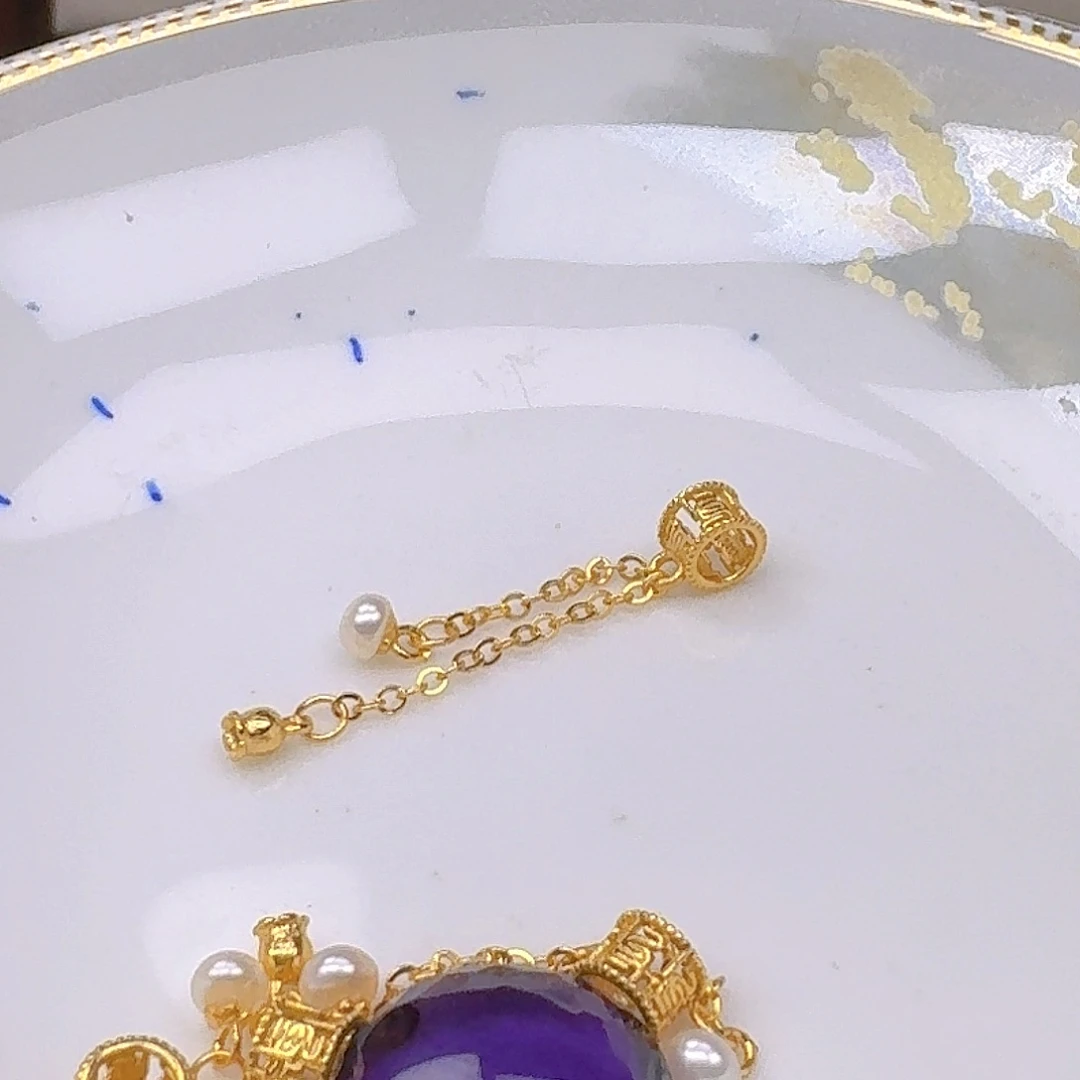 紫晶银S925镶嵌颈饰紫水晶925镶嵌144
