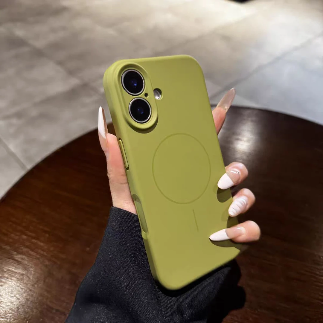 适用于iPhone17手机壳16promax液态硅胶13强磁吸防摔手机壳全包