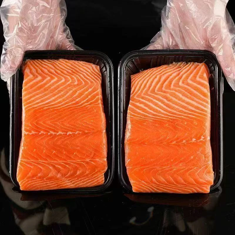【3盒1200g】中段新鲜现切国产三文鱼带盒现切现发可刺身