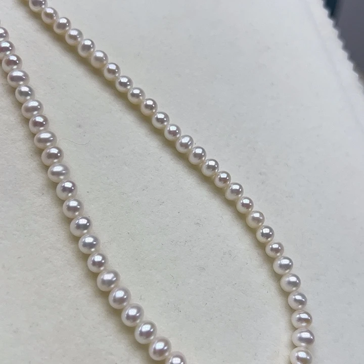 淡水珍珠颈饰银S925镶嵌➕5.5