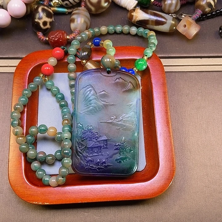 玛瑙/玉髓合金珠宝半成品梦幻紫龙醇