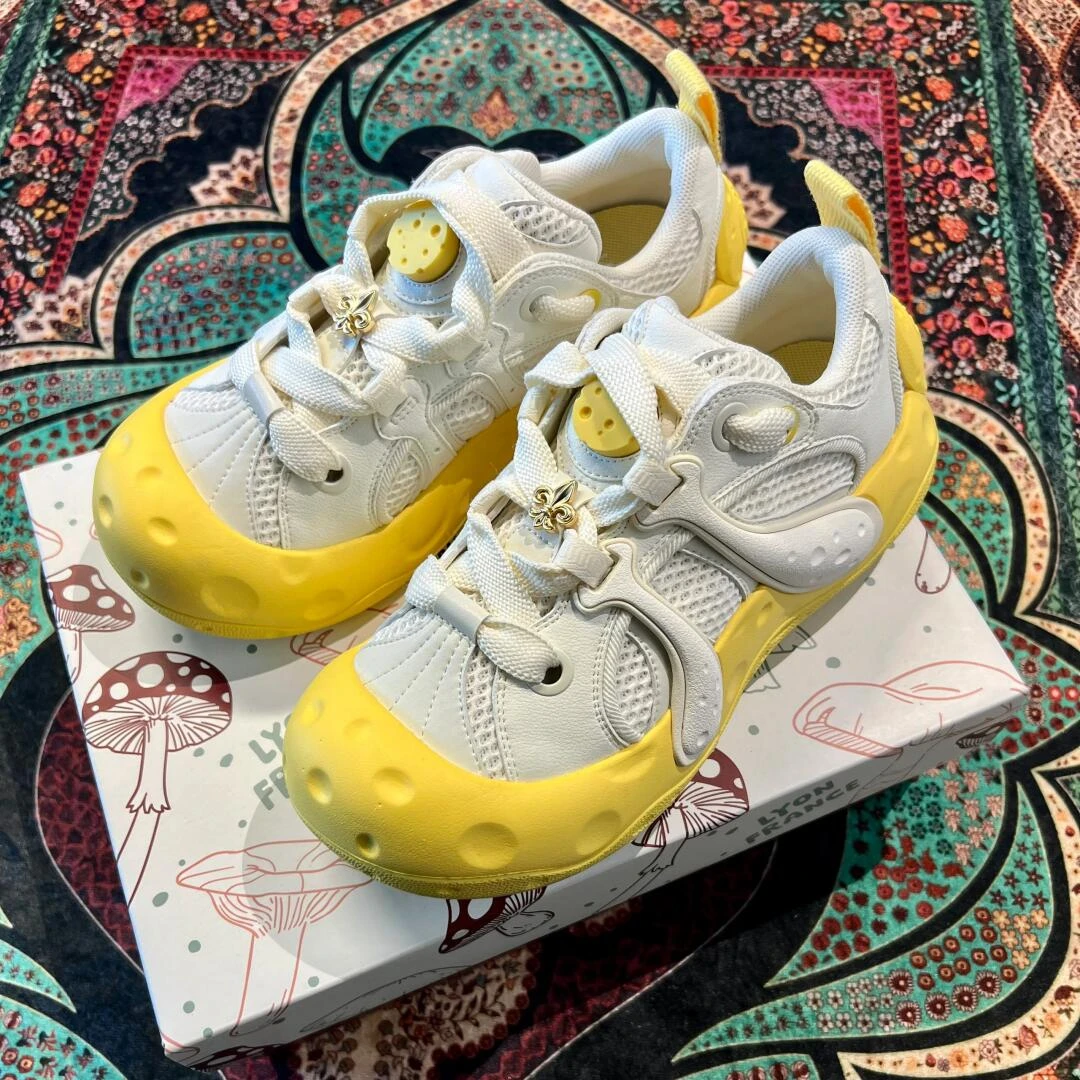 帕拉丁男女款休闲时尚潮流低帮复古厚底蘑菇鞋79403