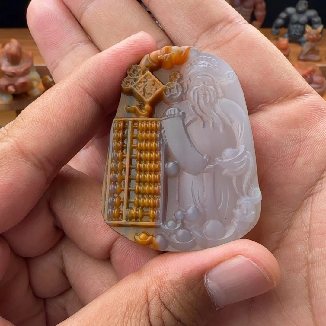 可***冰玛瑙/玉髓未镶嵌颈饰