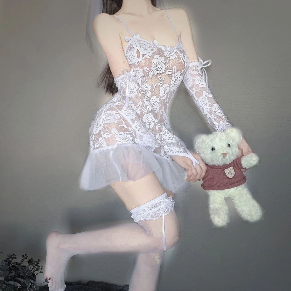 内衣套装甜美女佣制服诱惑性感蕾丝花边角色扮演新娘