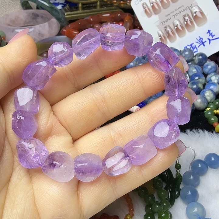 水晶手链合金紫水晶