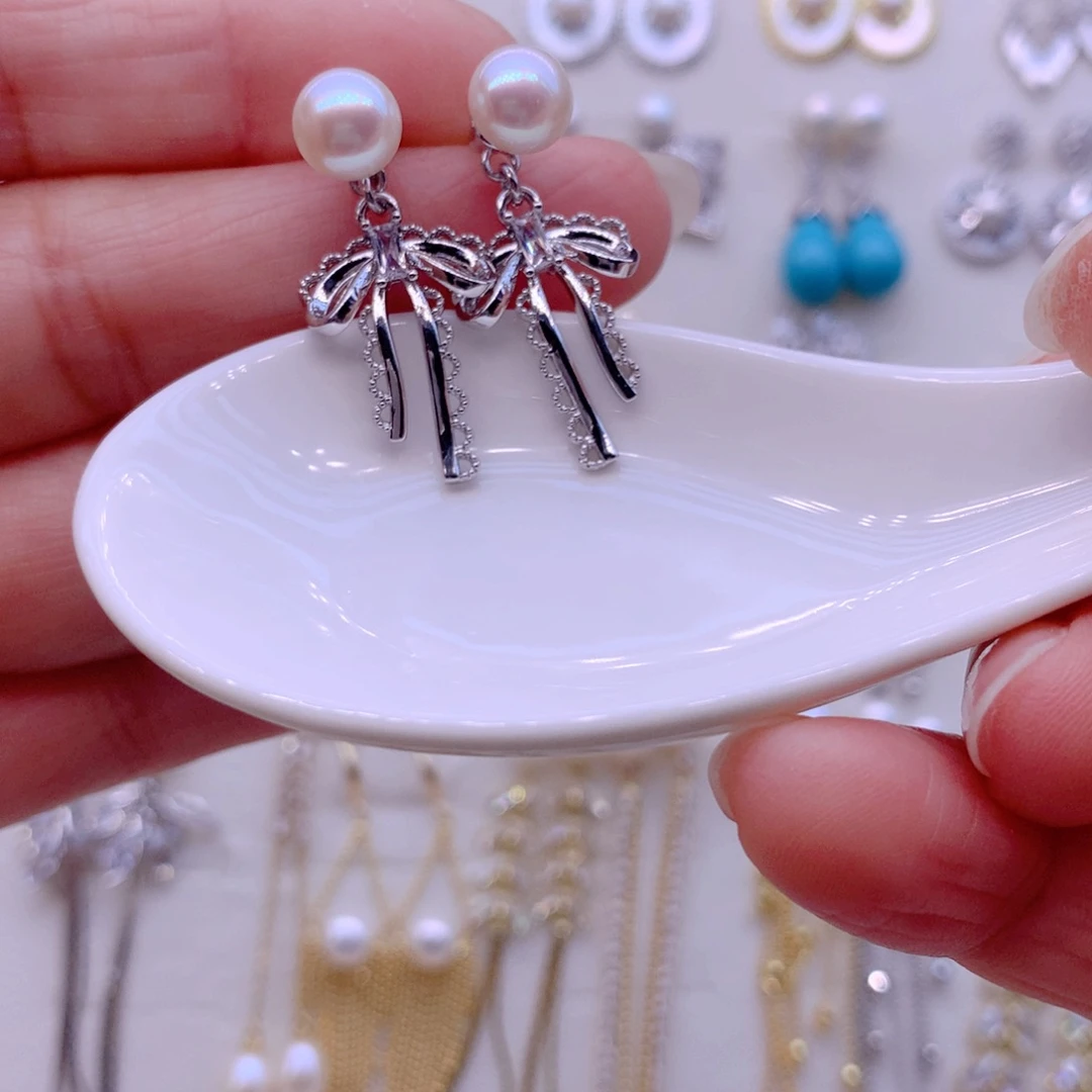 耳饰淡水珍珠合金