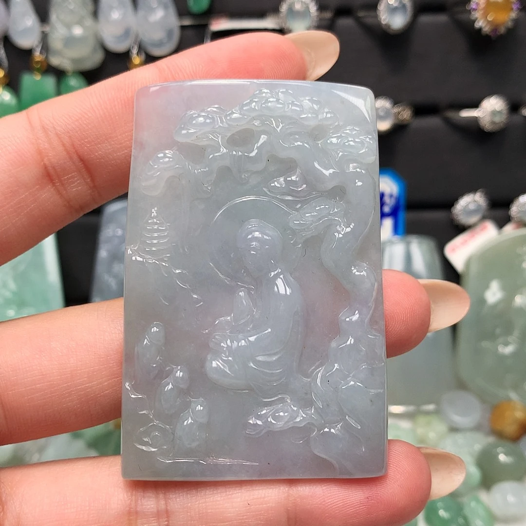 翡翠未镶嵌挂件玉牌