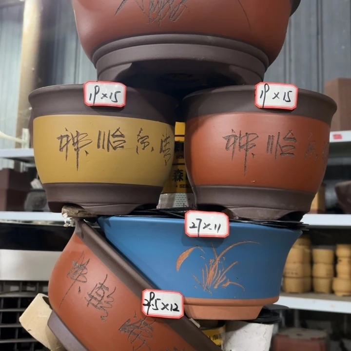 花盆紫砂100-6。