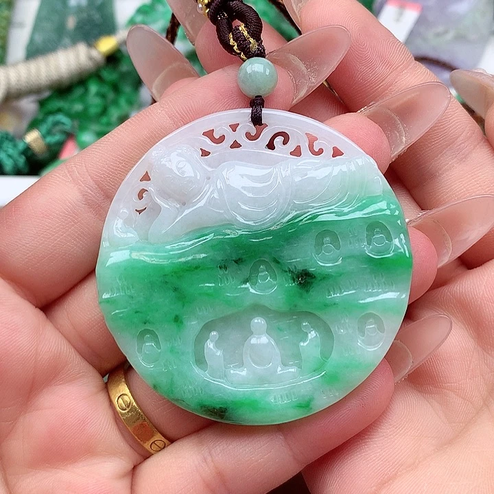 翡翠未镶嵌颈饰飞***鹅翡翠