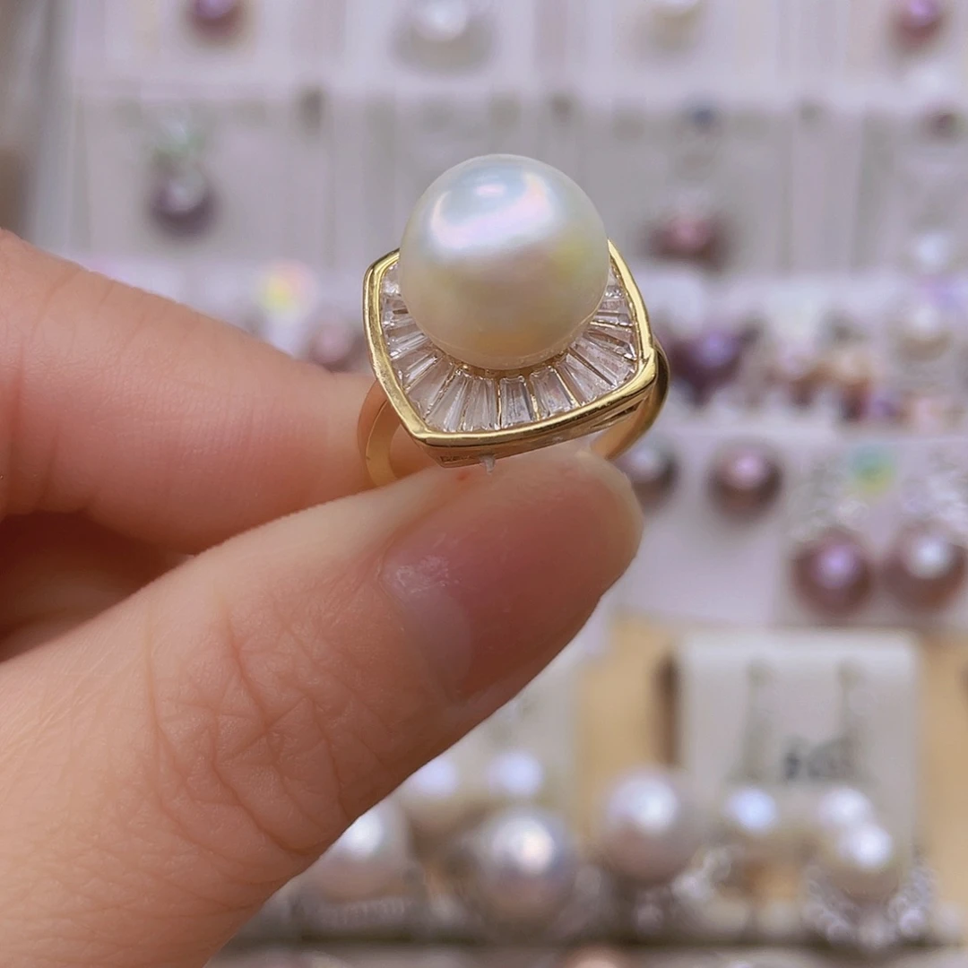 未镶嵌戒指淡水珍珠