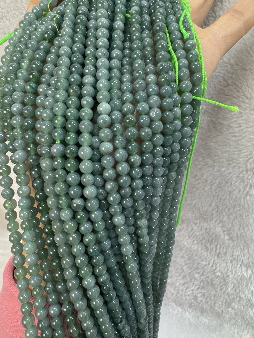 【9】蓝翡翠半成品DIY手工串珠散珠--多样性发货