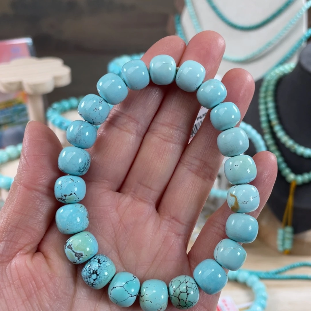 绿松石未镶嵌套链10+精品老型手串