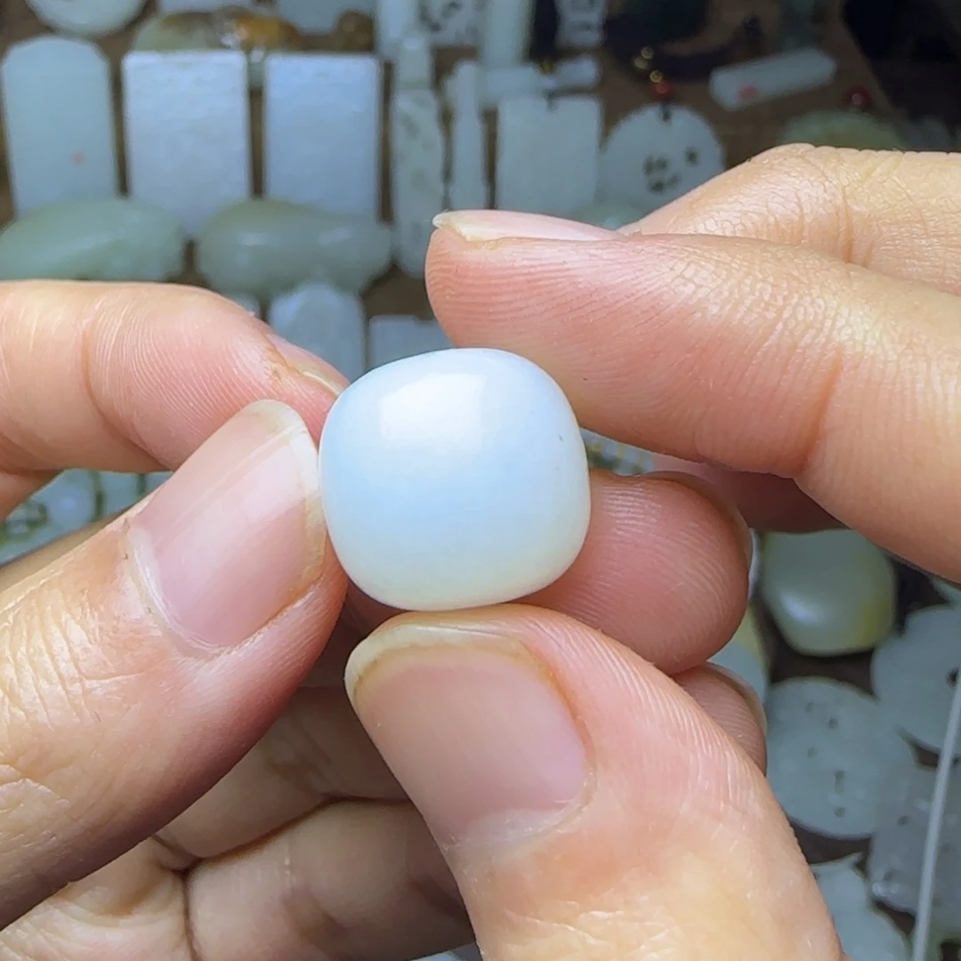 和田玉未镶嵌挂件卡16