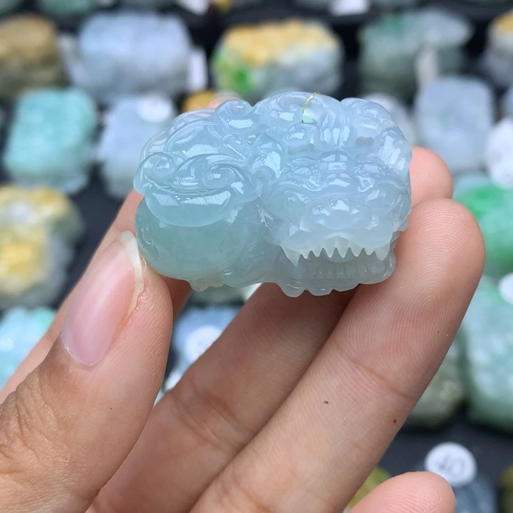 翡翠颈饰未镶嵌汇****帅天然缅甸翡翠