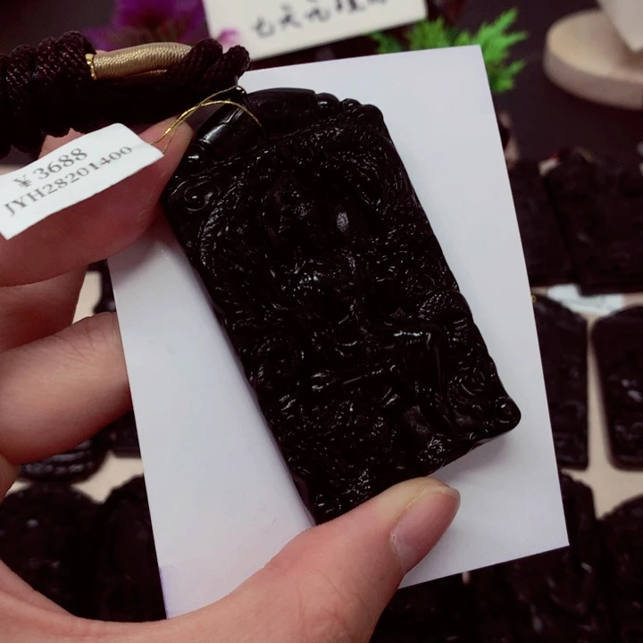 天然a货钢琴黑挂件