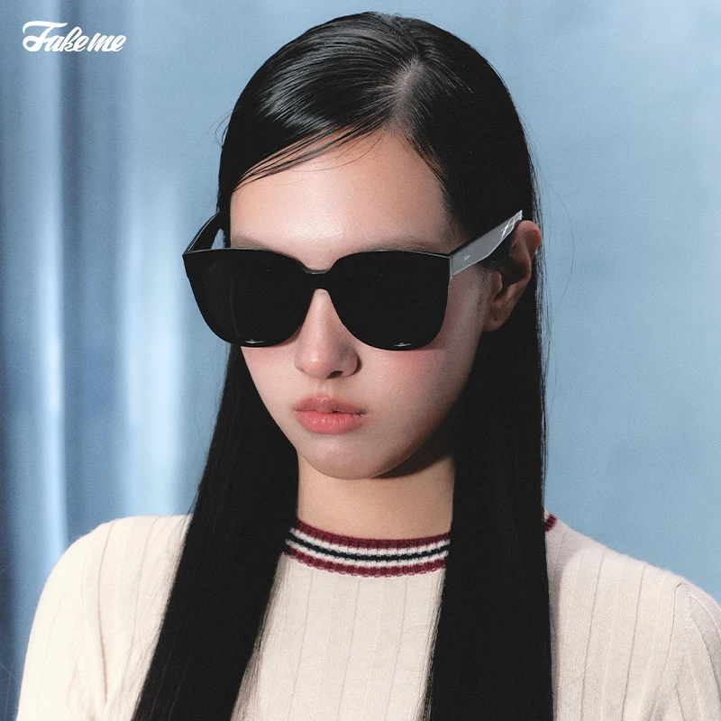 Fakeme（达人专属）时尚板材大框墨镜太阳镜中性ins小众设计师 Alex