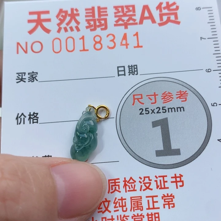 翡翠颈饰未镶嵌芭**木小吊坠
