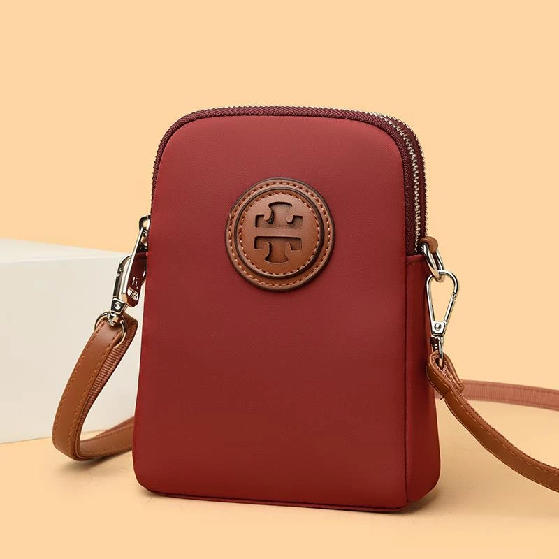 米琦袋鼠女士简约手机包2025新款时尚休闲单肩包中年妈妈包斜挎包