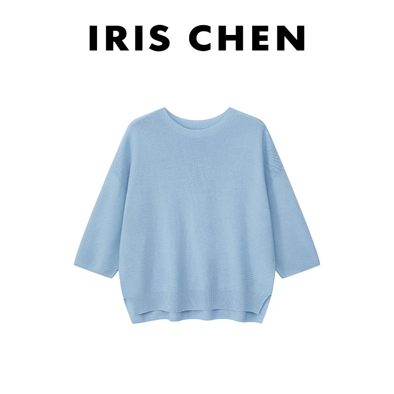 现货IRIS CHEN 纽约 2025春夏上新莱赛尔桑蚕丝针织衫25SY036