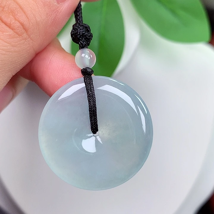 颈饰未镶嵌翡翠平安扣 28.8x4.1mm