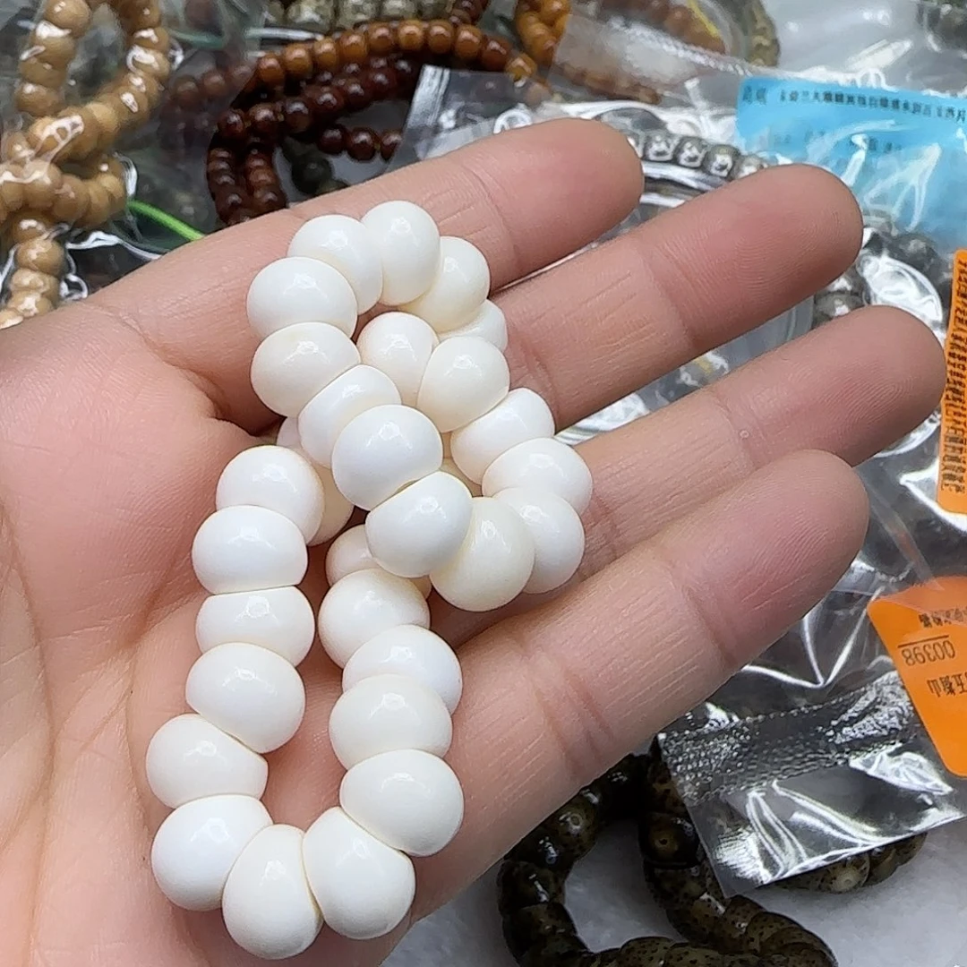星月菩提手串309白坨坨大肠10单圈蒜瓣