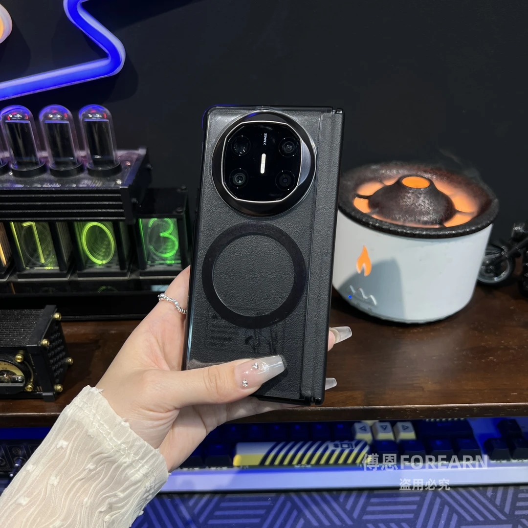 适用于华为matex6手机壳matex5中轴x3透明磁吸典藏版超薄后壳防摔