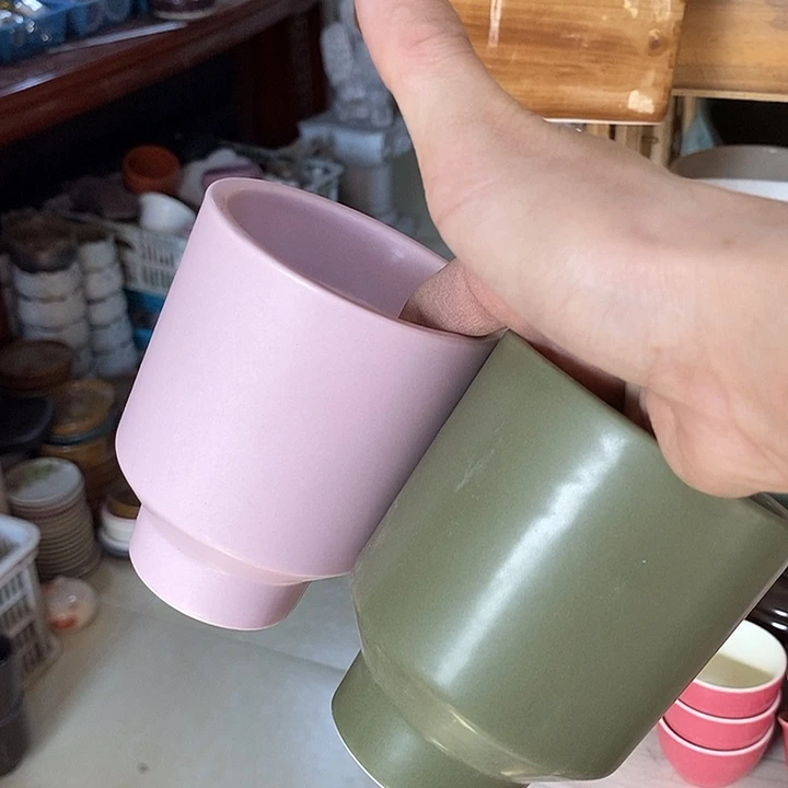 摆件陶盆有孔 瑕疵介意勿拍