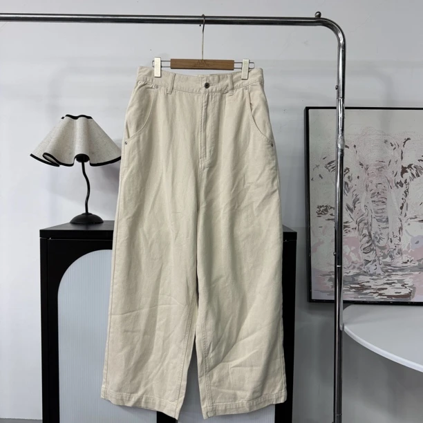 9800六色宽松大板阔腿百搭夏季牛仔休闲裤