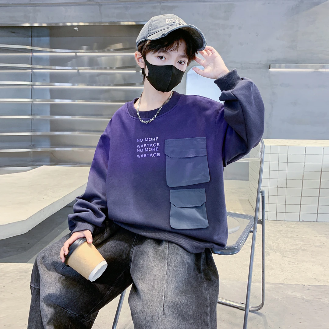 儿童装男童秋装卫衣2025新款春秋款中大童洋气秋季男孩帅气上衣潮