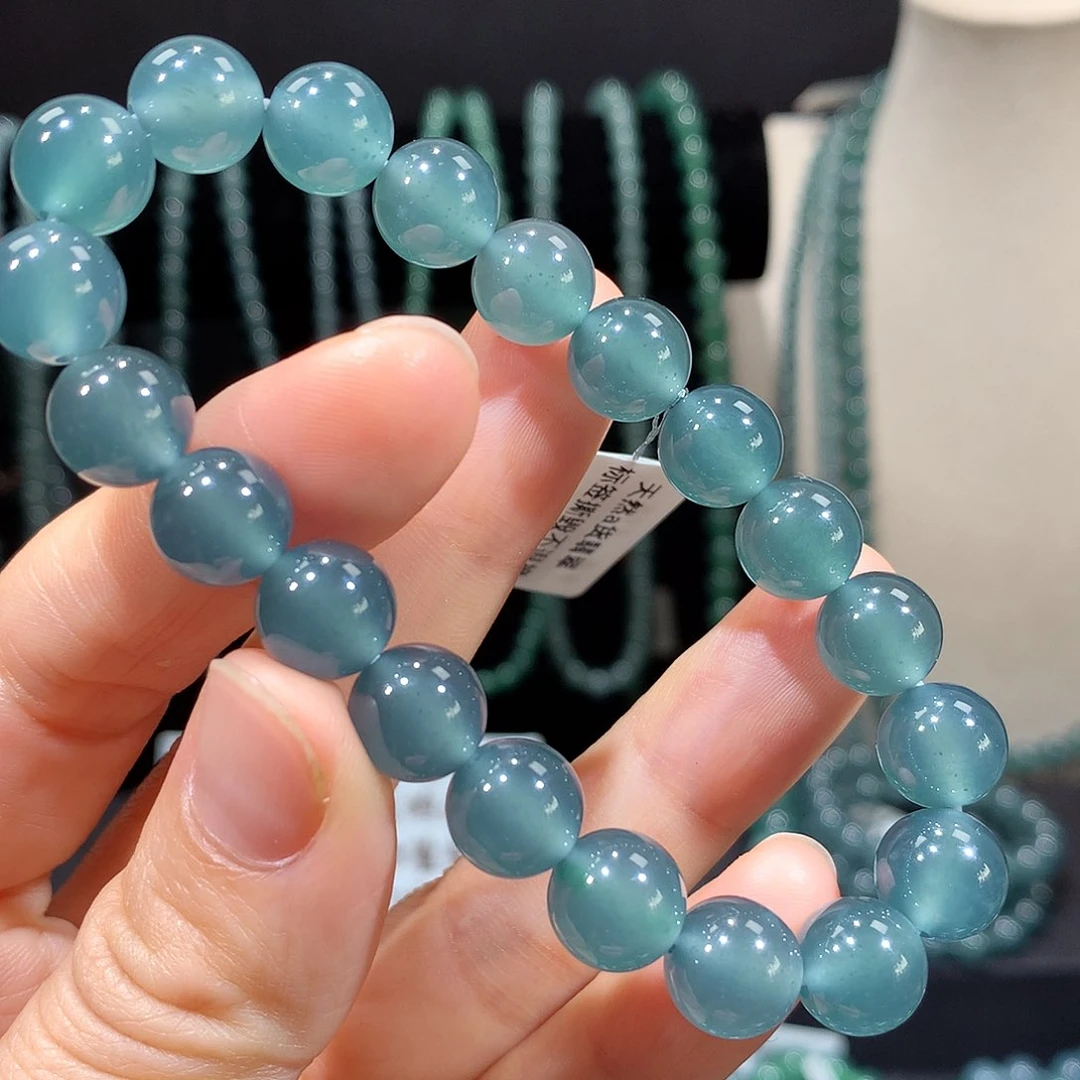 未镶嵌手链翡翠天然a货翡翠手串10mm