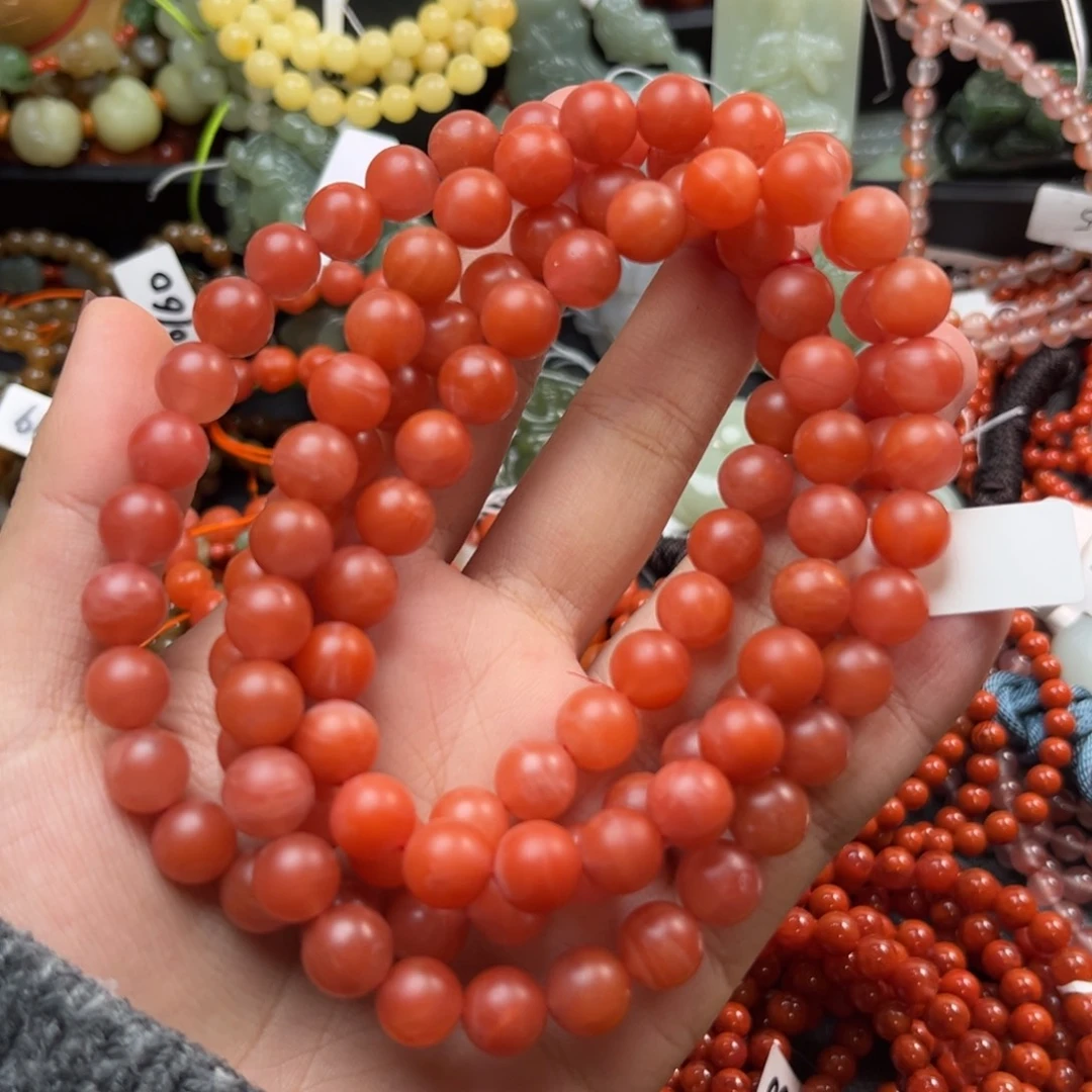 南红玛瑙未镶嵌珠宝奇石9*+