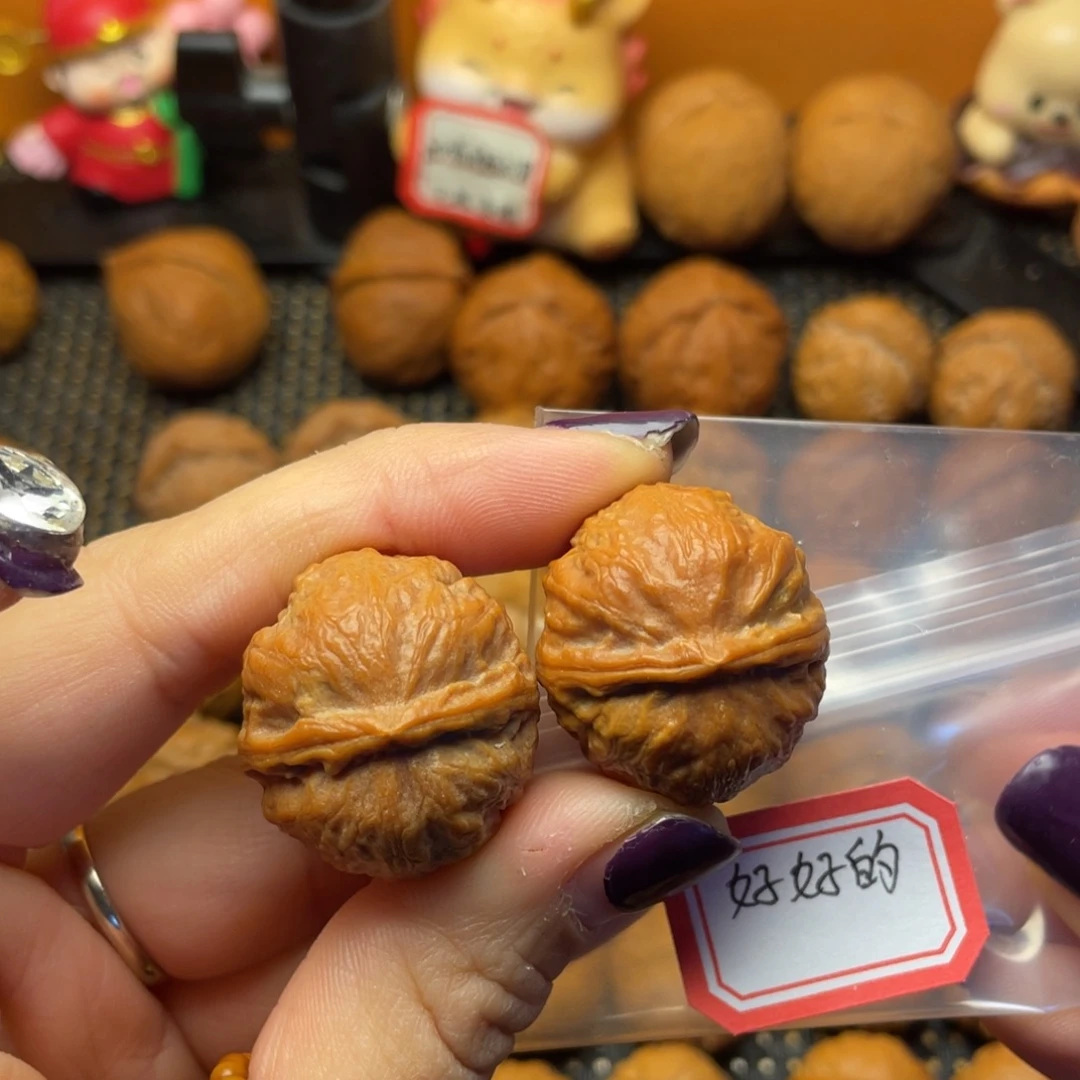 好***的吊坠文玩核桃28尺全品荷叶元宝