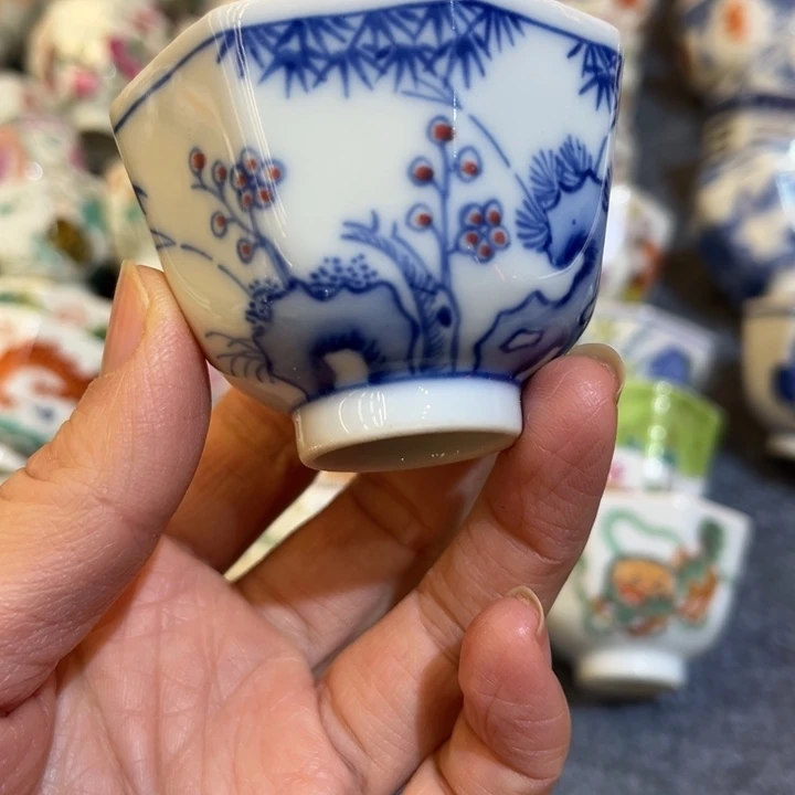 手绘茶杯盖碗陶瓷