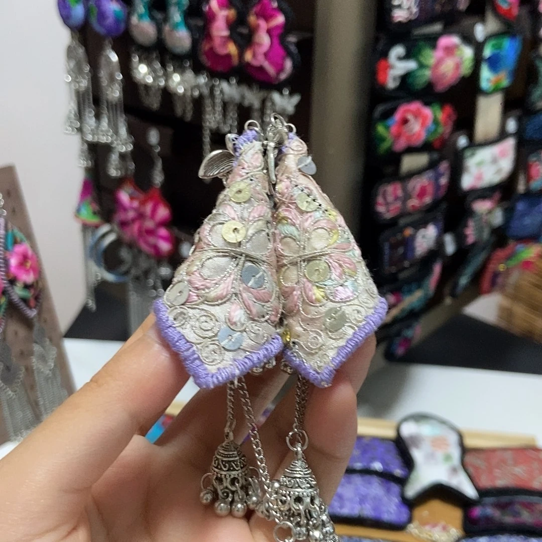 G****织绣刺绣刺绣耳环