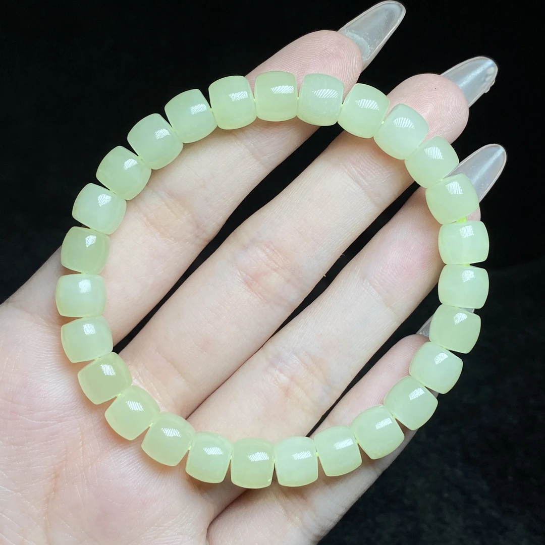 【小北严选】和田玉单圈手串约6*7mm【多样性发一件】AH09X778