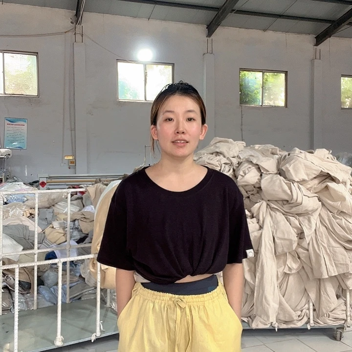 棉棉黄色亚麻长裤xl码  150以内