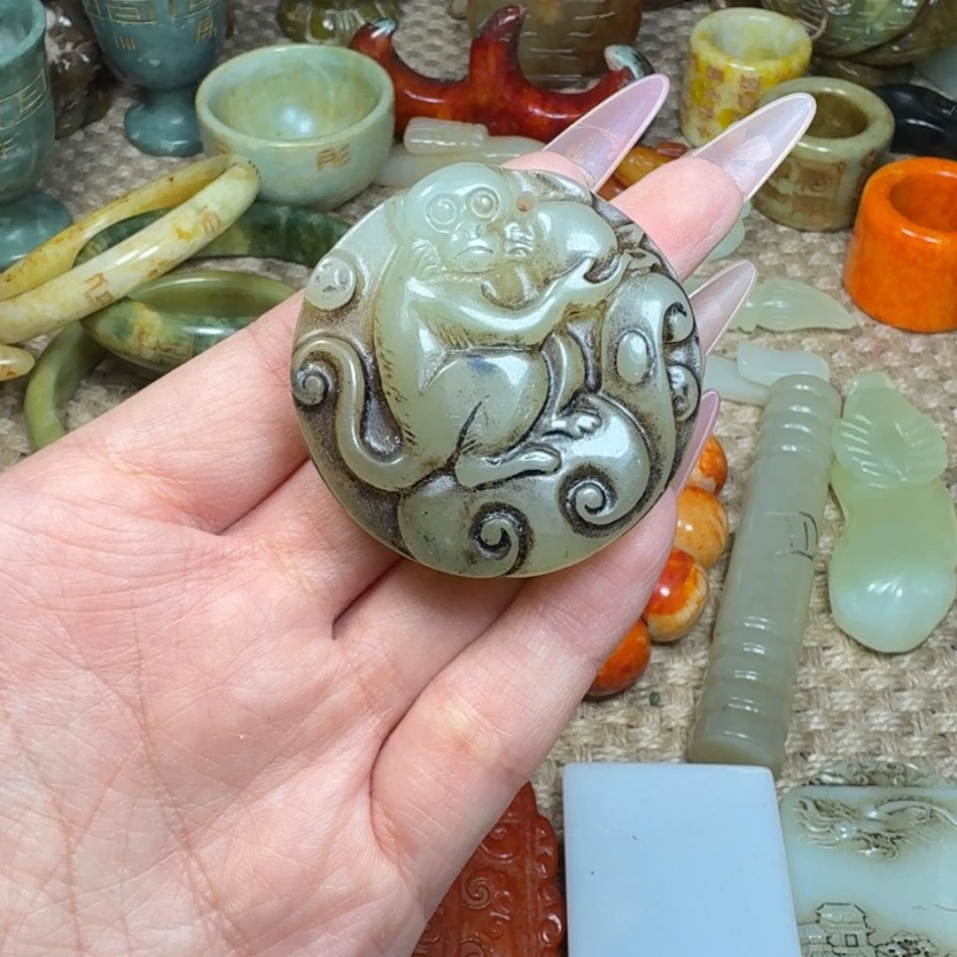 白玉菩提吊坠挂件