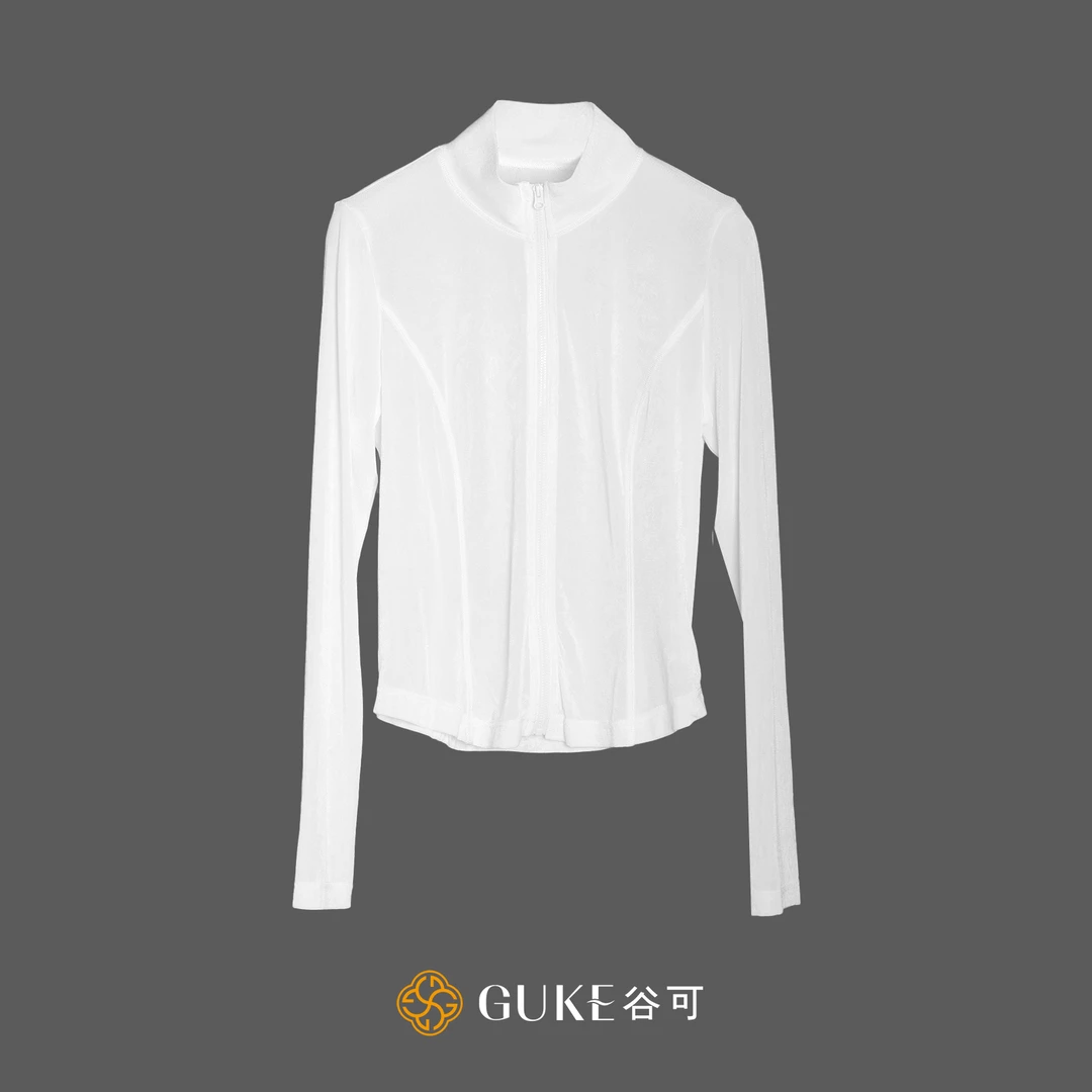 GKE/谷可S1269醋酸针织外套女2025新品修身显瘦长袖百搭打底开衫